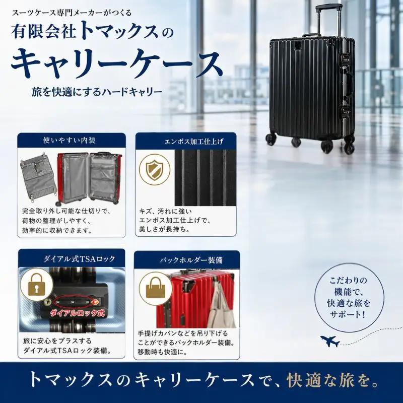 スーツケース 中型 3.7kg ブラック BALENOIIハードキャリー