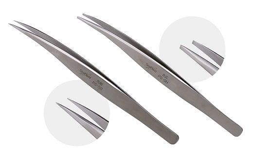 パワーピンセット 先広 先細 2種セット FC023036