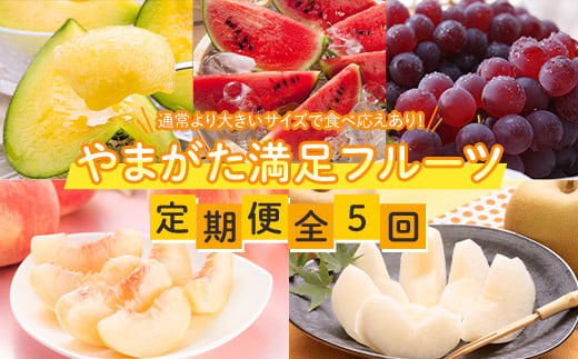 ≪先行予約2026年6月下旬頃～9月下旬頃発送≫ やまがた満足フルーツ定期便（全5回） FSY-1324