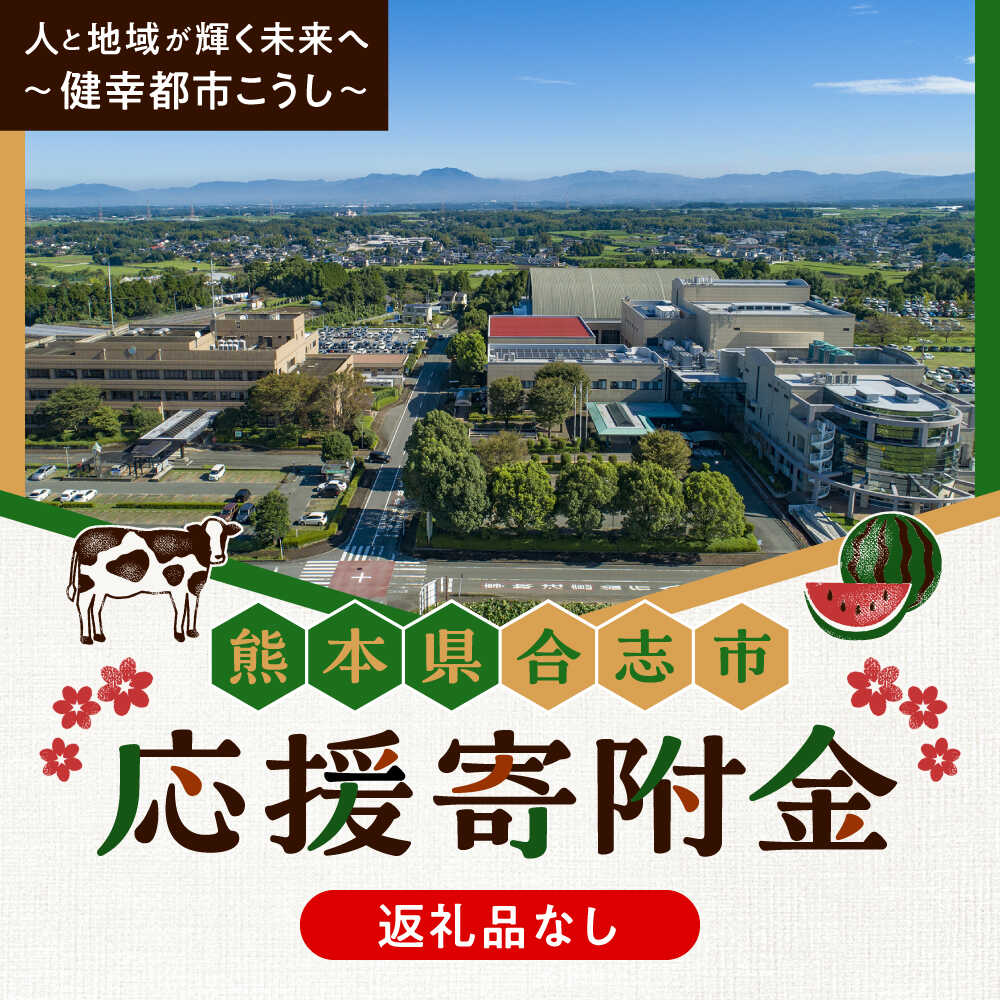 【ふるさと納税】【応援寄附金】熊本県合志市 （1,000円～1,000,000円） 返礼品なしのご寄附　【合志市役所】[AYBZ006]
