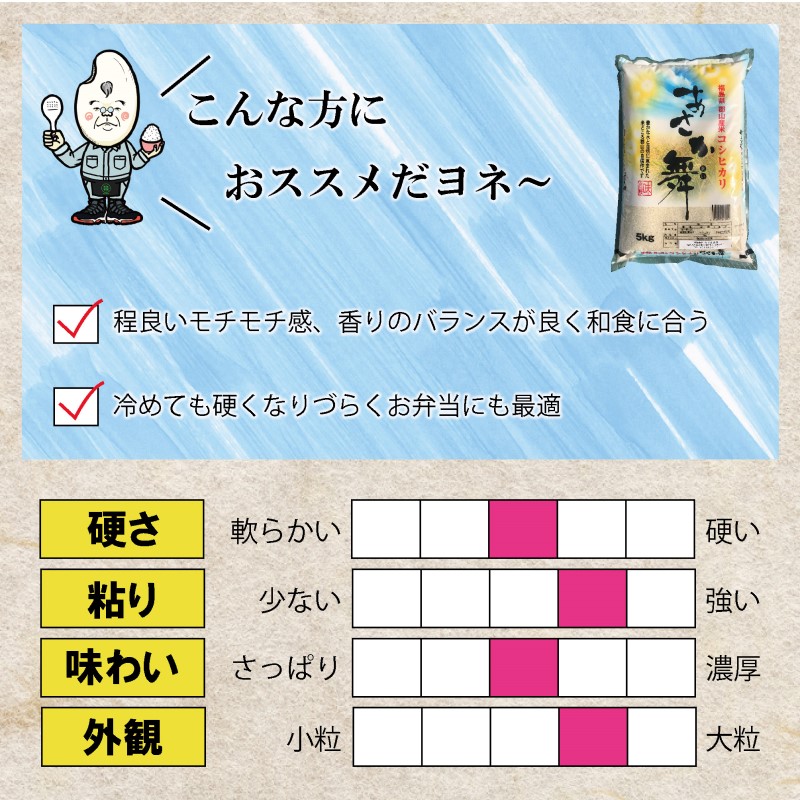 定期便 3ヶ月 米 令和6年産 精米 福島県 郡山産 あさか舞 食べ比べ コシヒカリ・ひとめぼれ　10kg (各5kg×2) お米