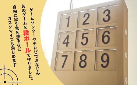 r05-014-003 「的当てゲーム」 段ボール ダンボール 遊具 組立て おもちゃ ギフト プレゼント 運動 工作 遊び
