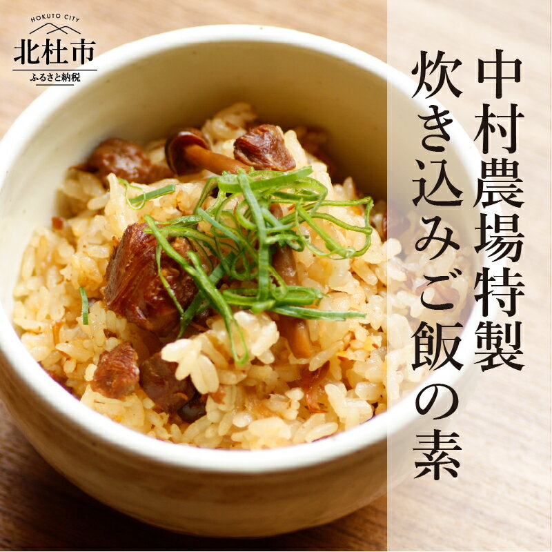 【ふるさと納税】 炊き込みご飯の素 セット 2合分220g×4袋 軍鶏 モモ肉入り 特製炊き込みご飯の素 4食セット 甲斐路軍鶏 中村農場 山梨県北杜市 送料無料