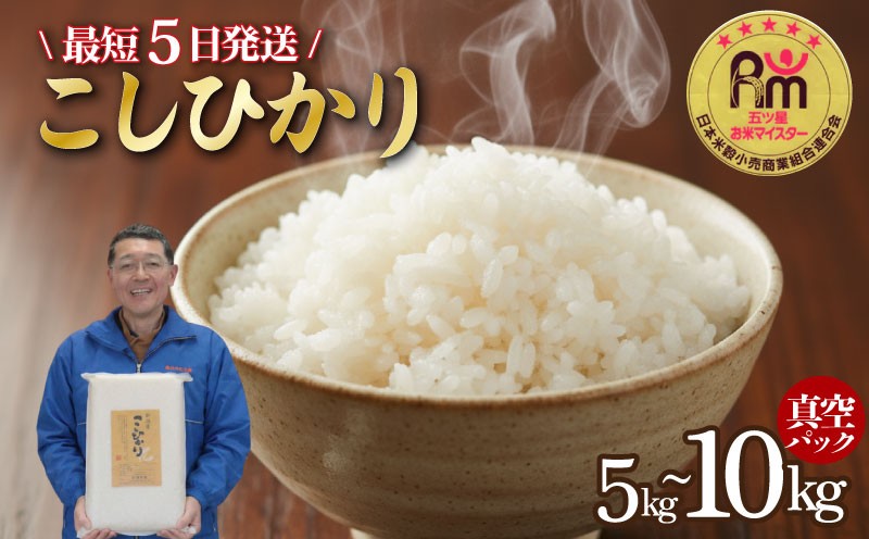 
                  【精米したてが4ヶ月続く！】 こしひかり 令和7年産 選べる 5kg 10kg 五つ星お米マイスター 米 真空パック 新潟県産 新発田産 コシヒカリ 新潟 新発田 米 玄米 精米 白米 ご飯 おにぎり 弁当 こしひかり おこめ 備蓄 非常 防災 長期保存 アウトドア 新潟県 新発田市 三糧 sanryo002_01P
                