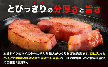 【隔月3回定期便】ベーコンブロック 隔月1.8kg×3回 1個約900g ベーコン ブロック 豚バラ 福留ハム JAS標準商品 冷蔵 国内製造 《お申込み月の翌月から出荷開始》