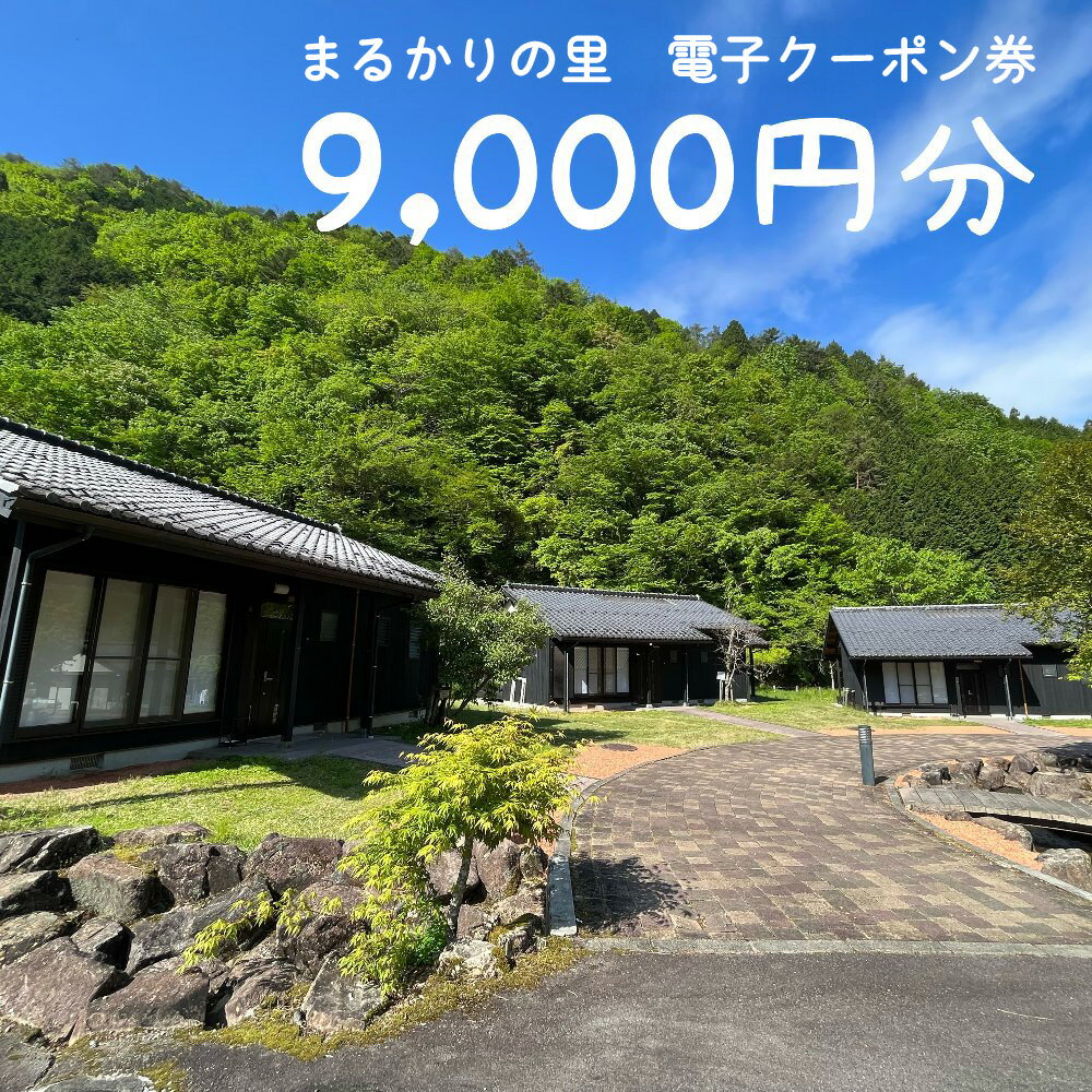 【ふるさと納税】まるかりの里キャンプ場利用クーポン券（9,000円分） チケット キャンプ アウトドア キャンプ場 コテージ ドームハウス テントサイト 体験 魚つかみ 川遊び バーベキュー BBQ 家族キャンプ 合宿 30000円 岐阜県 下呂市