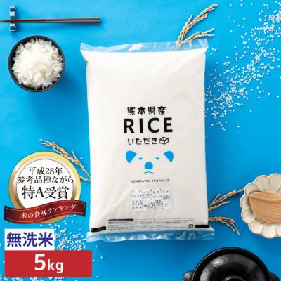 ふるさと納税 山鹿市 【令和8年産】くまさんの輝き 無洗米 5kg(5kg×1袋)熊本県産