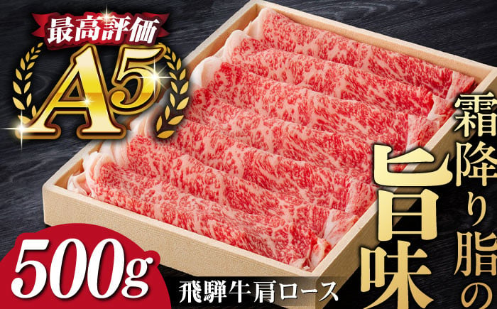 
            A5等級 飛騨牛 ロース（肩ロース）すきやき・しゃぶしゃぶ用 500g / 飛騨牛 ひだぎゅう すき焼き 焼肉 しゃぶしゃぶ 飛騨牛 牛肉 国産 和牛 岐阜市 / だるまミート [ANBE003]
          