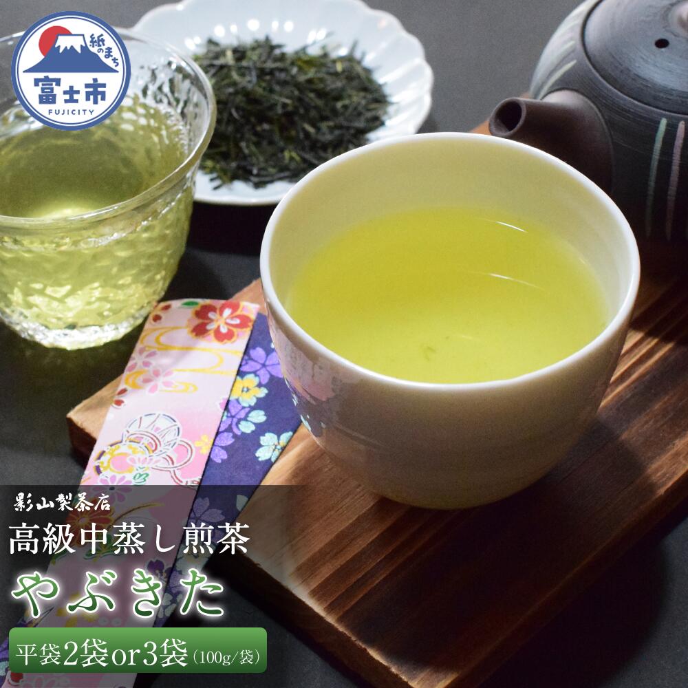 【ふるさと納税】 一番摘み 高級煎茶 「やぶきた」 選べる数量 2袋/3袋 セット 影山製茶店 代表的な品種 やぶ北 甘み 渋み 甘涼しい後味 新鮮 風味 お茶 水出し可能 ティータイム おもてなし リラックス 手土産 ギフト 贈り物 富士市 [sf001-281] [sf001-282]
