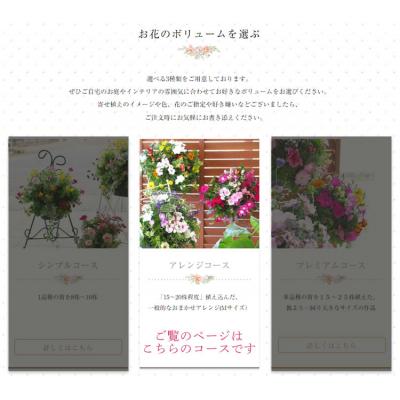 ふるさと納税 山口市 花うるるのハンギング定期便〜アレンジコース【全6回】(半年〜1年間お届け) A031 |  | 03