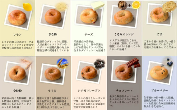 No.055 【健康革命】無添加 冷凍 ベーグル 12個 詰め合わせセット