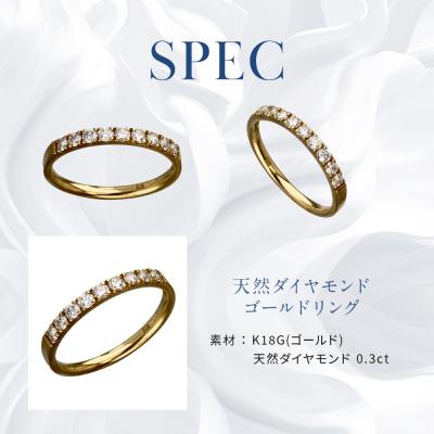 ふるさと納税 京都市 【京セラ】天然ダイヤモンド リング【ハーフエタニテイ/一文字/K18/4月誕生石】 |  | 02