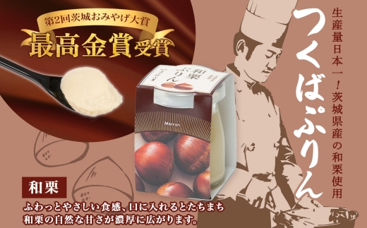 つくばぷりん 和栗ぷりん 6個 プリン ぷりん 和栗 くり クリ 栗 牛乳 ミルク 卵 とろける スイーツ 贅沢 洋菓子 おやつ 冷菓 和スイーツ ご褒美 デザート 人気 グルメ お取り寄せ ギフト 