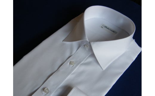 
オーダーワイシャツ　-「オリジナルネーム入り」 川西町産貝ボタンを使用 -【生地：GIZAエジプト綿】
