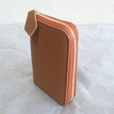 ふるさと納税 加西市 国産シュリンクレザー　ラウンドZIPコインケース(ライトブラウン)[No5698-7522] |  | 02