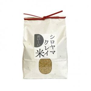 NATURE＆CLAY【残留農薬0】シロヤマクレイ米(玄米)3kg【1706080】