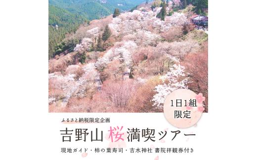 吉野町地元ガイドがご案内　吉野山桜満喫ツアー【1日1組（3名様迄）限定】