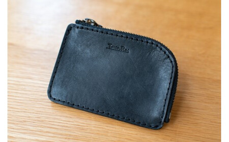 L字ファスナー小銭入れ（ブラック）【 財布 財布 財布 財布 財布 財布 】