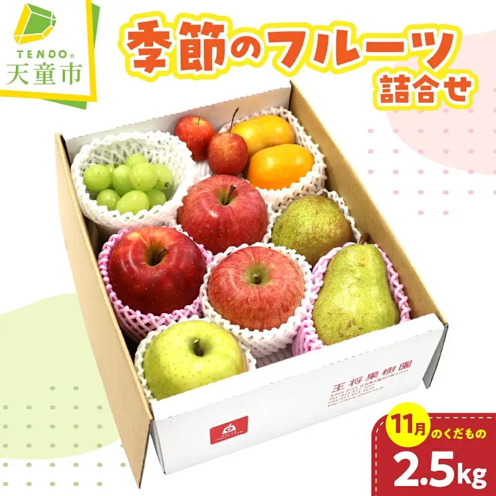 季節 の フルーツ 詰合せ 11月分 2.5kg 果物 山形 フルーツ