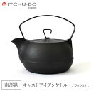 【ふるさと納税】南部鉄器 鉄瓶 キャストアイアンケトル 1.2L ブラック 直火対応 IH200V対応 壱鋳堂 南部鉄瓶 日本製 ih IH 対応 やかん ケトル 南部 鉄器 鉄分 工芸品 伝統工芸品 キッチン 調理器具 有限会社トゥレイス　お届け：2024年10月中旬より順次発送