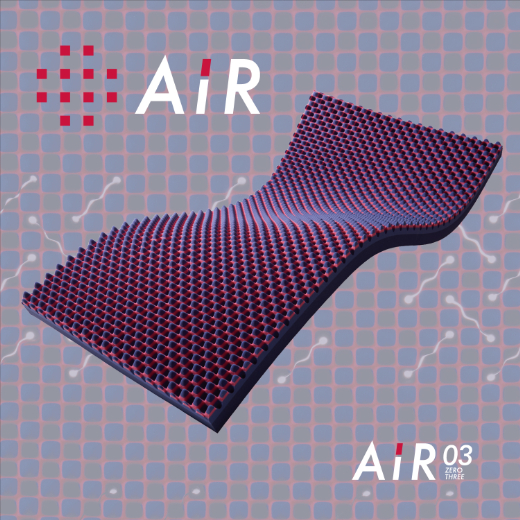 【西川】[エアー03]マットレス/HARD セミダブルサイズ 配色:ダークブルー【P279U】