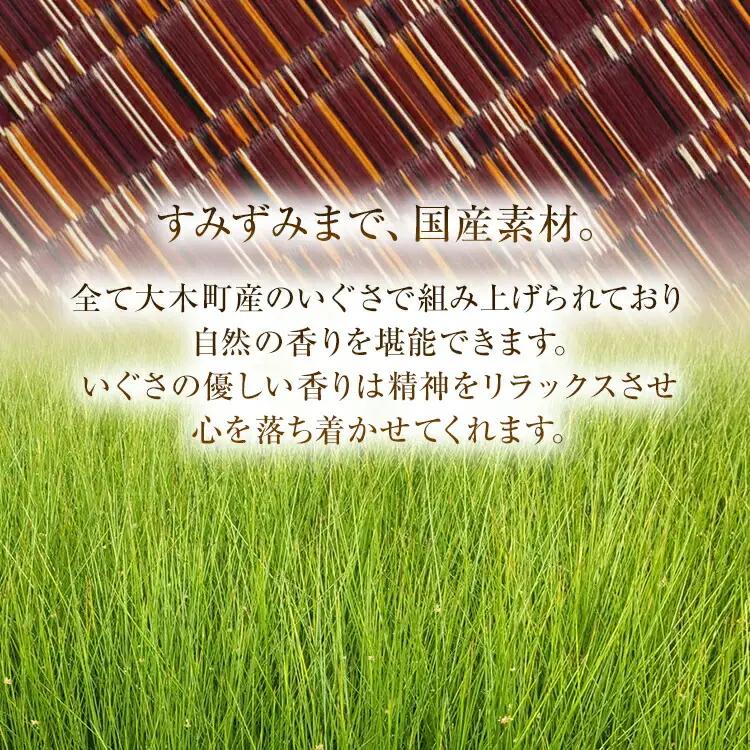 純国産天然いぐさ 「掛川織」 フリーマット 大 （赤色） 純国産 いぐさ い草 天然 自家生産 掛川 ラグ BG026