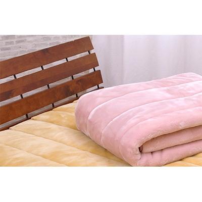 ふるさと納税 泉大津市 ムートン調アクリルマイヤー敷パッド(ダブル:ピンク) |  | 01