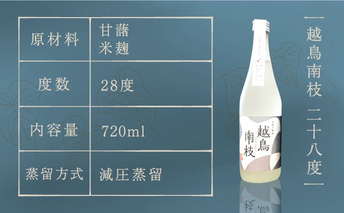 本格芋焼酎 越鳥南枝 2本セット 各720ml / 酒 芋焼酎 いも 五島灘酒造