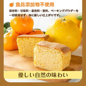 i1073 ＼出水の晩柑・みかんを使用！／  陽だまりみかん＆晩柑香る台湾風カステラセット(2種各1本・計2本） カステラ スイーツ デザート 和菓子 台湾風 冷凍 グルテンフリー 河内晩柑 米粉 み