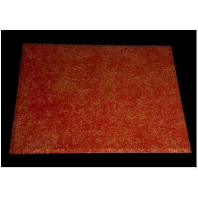 ふるさと納税 高野町 木製 ランチョンマット 乱糸(マット仕上げ)　本朱