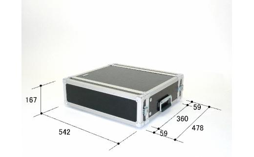 
                  H-09　ラックケース（３U　D３６０）｜アンプ エフェクター ミキサー ギター ベース ケース 自由 レイアウト セット ARMO 堅牢 丈夫 音楽 バンド ミュージック
                