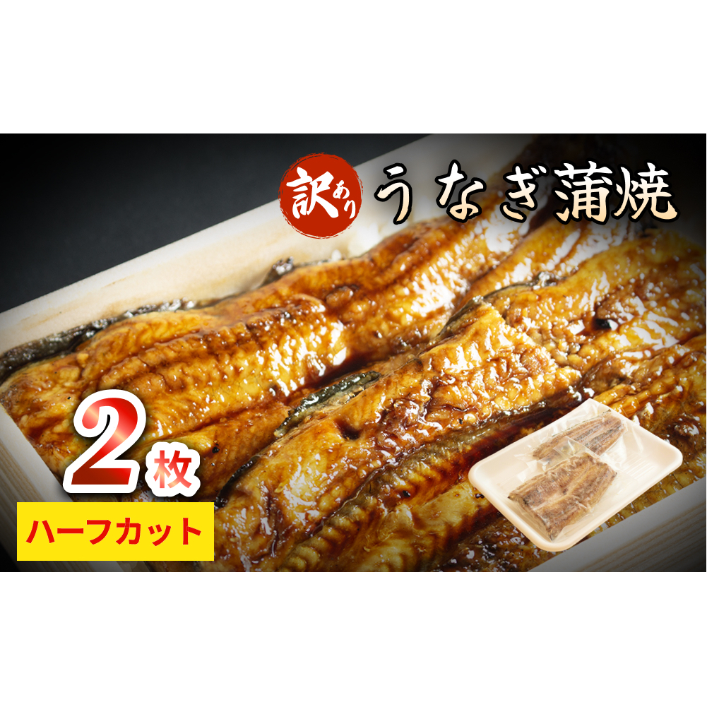 【訳あり】うなぎ蒲焼（ハーフカット・2枚入り） 富山県 氷見市 鰻 ウナギ カット