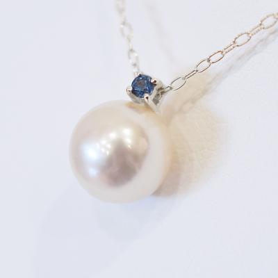 ふるさと納税 天草市 真珠 ネックレス 8-8.5mm ホワイトピンク 9月 サファイヤ K18WG_S101-527 |  | 01