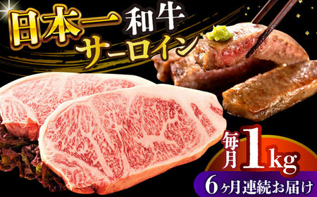 【全6回定期便】【A4～A5】長崎和牛サーロインステーキセット　1kg（250g×4枚）【株式会社 MEAT PLUS】[DBS091]