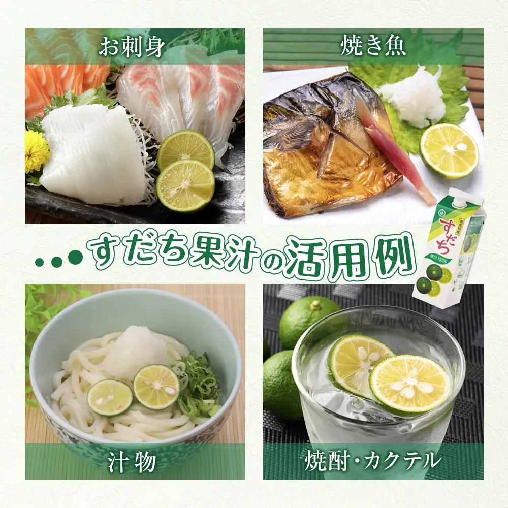 すだち果汁 2L（ 1L × 2本 ）スダチ  調味料 徳島県 そうめん 鍋料理 焼酎 豆腐 焼き魚 ジュース