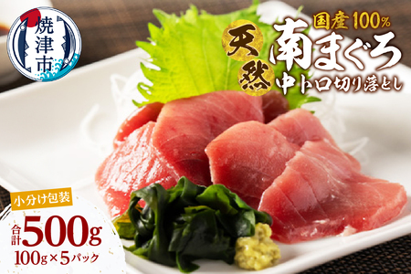 a10-1278　天然 ミナミマグロ 中トロ 小分け 焼津 海の極 計500g 100g×5P