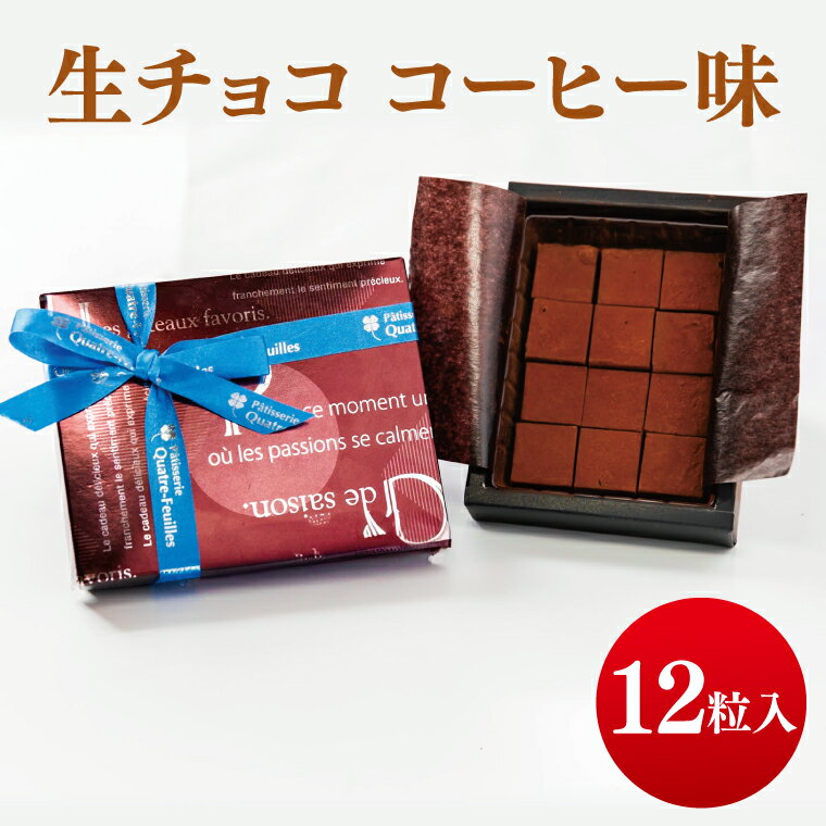 【ふるさと納税】 生チョコ (コーヒー味) チョコレート チョコ コーヒー 珈琲 お菓子 洋菓子 デザート ギフト 贈り物 バレンタイン バレンタインデー ホワイトデー クリスマス 鹿嶋市 茨城県