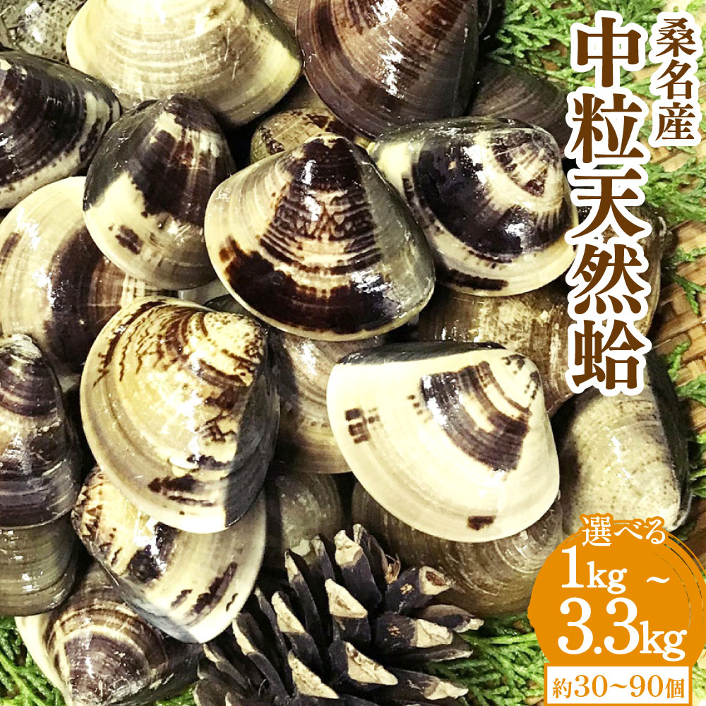 マルヨシ水産　桑名産中粒天然蛤　1kg