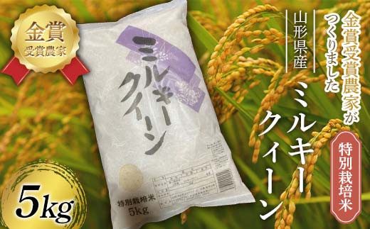 【先行予約】 令和8年産 特別栽培米 ミルキークイーン 5kg F2Y-4672
