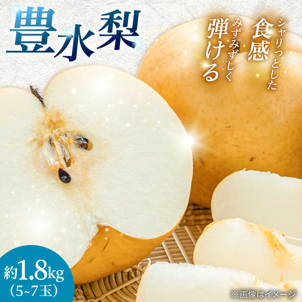 【ふるさと納税】【先行予約・25年8月以降発送】 福澤梨園さんの梨 豊水約1.8kg（5〜7玉) 日田市 / 株式会社スカイファーム 梨 なし ナシ[AREU002]