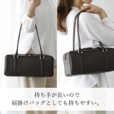 ふるさと納税 御代田町 【濱野皮革工藝 HAMANO バッグ】フロット サイドボストン(ブラック) |  | 01
