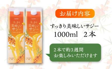 家族みんなでおいしく飲める！すっきり美味しい サジー（2本）《豊前市》【ハウスボトラーズ】 [VAX034]