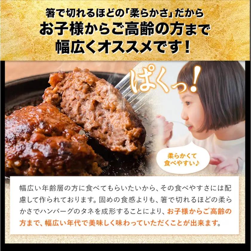ハンバーグ 大容量 5個 黒毛和牛 100% 生ハンバーグ