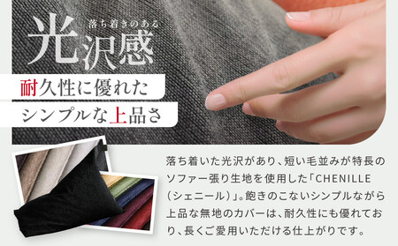 【大東寝具】～心と体によりそうかたち～ tetra　シェニール（レギュラーサイズ）【ビーズクッション座椅子】（うるし）