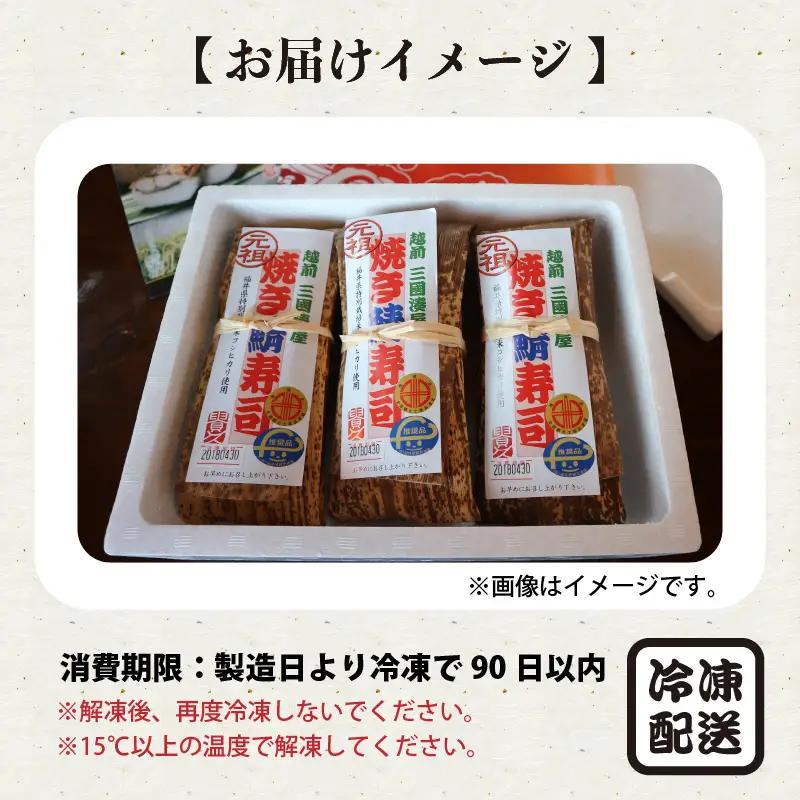 元祖焼き鯖寿司 ＆ 若狭牛サーロイン寿司 福井の名物寿司2本セット 冷凍  [A-0583]