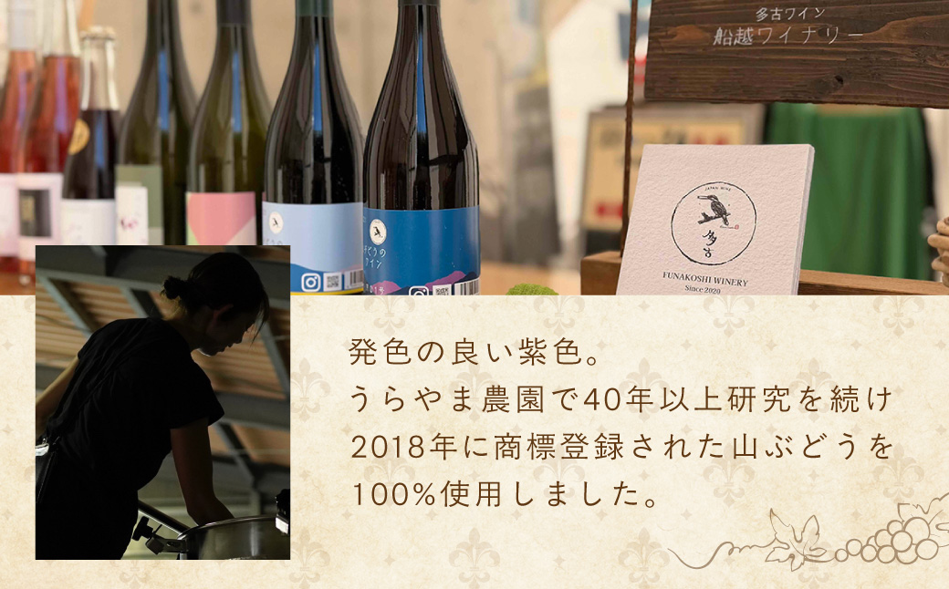 多古ワイン2021・山ぶどう月山1号【赤】【日本ワイン】750ml・1本【配送不可地域：離島・沖縄県】【1403631】 TAKM002