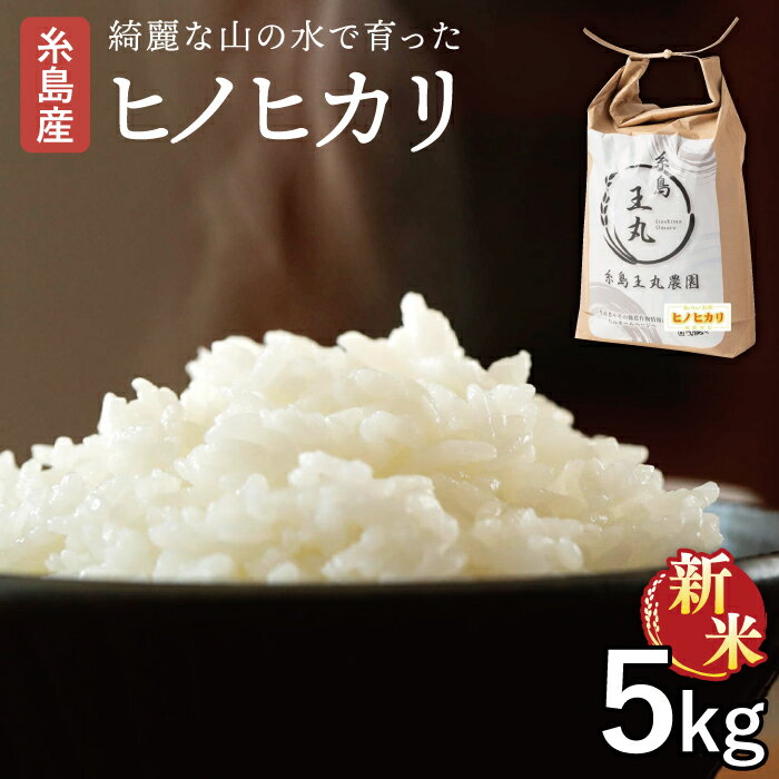【ふるさと納税】【令和7年産新米】糸島産 ヒノヒカリ 5kg 糸島市 / 糸島王丸農園　( 谷口汰一 )【いとしまごころ】 [AAZ010] 常温 16000円 1万6千円