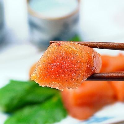 ふるさと納税 中間市 宮近の無着色辛子明太子1kg　化粧箱・包装紙付　遠賀魚市場筆頭仲買人厳選の味　1本物めんたいこ |  | 02