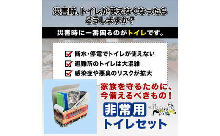 非常用トイレセット 30回分 【長良川鉄道トレインBOX】 非常用トイレ 防災グッズ 防災備蓄 岐阜市 / エスイーアイ[ANDV012]