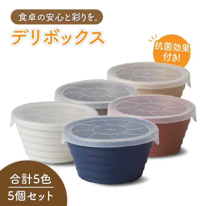 【ふるさと納税】【美濃焼】デリボックス 保存容器 5個セット【丸利玉樹利喜蔵商店】≪土岐市≫ 食器 小鉢 おしゃれ [MCC001]